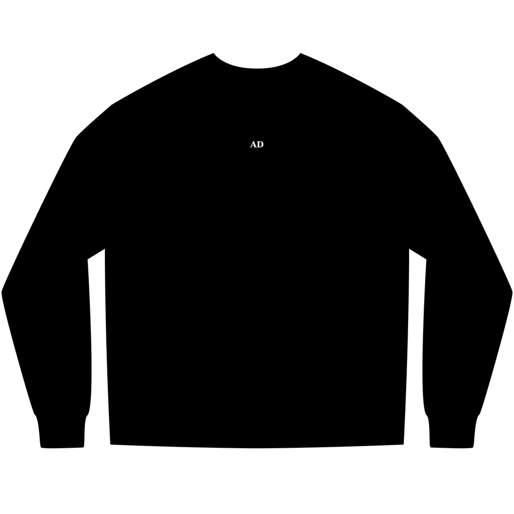 Long Sleeve Tee — "like Aria and then your exes still miss you" Minimal Text Graphic