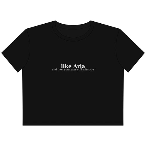 #likeAria - Cropped Boxy Tee — Women’s Casual Crop Top